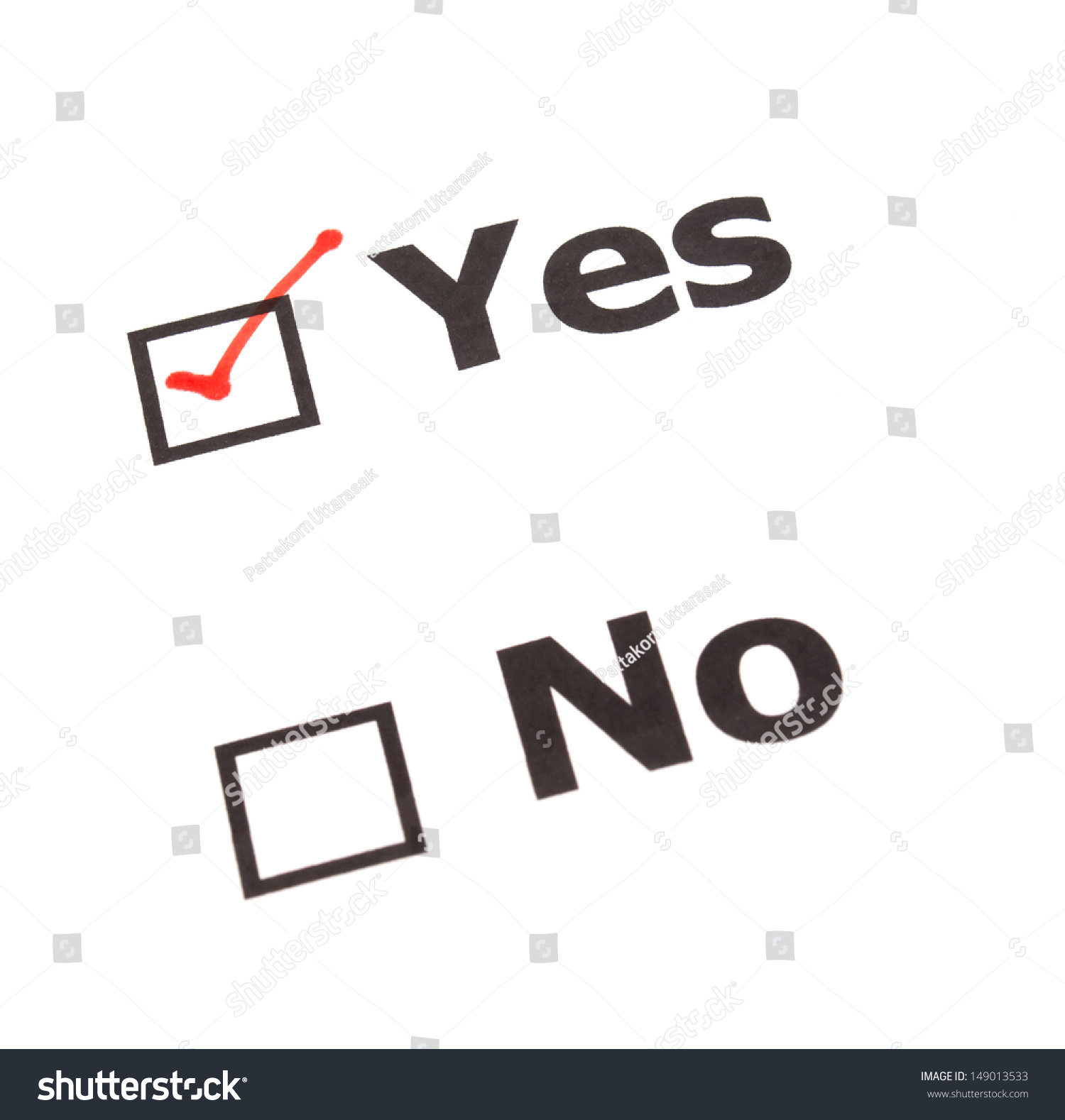 Yes No Check Boxescheck Yes Stock Photo 149013533 | Shutterstock