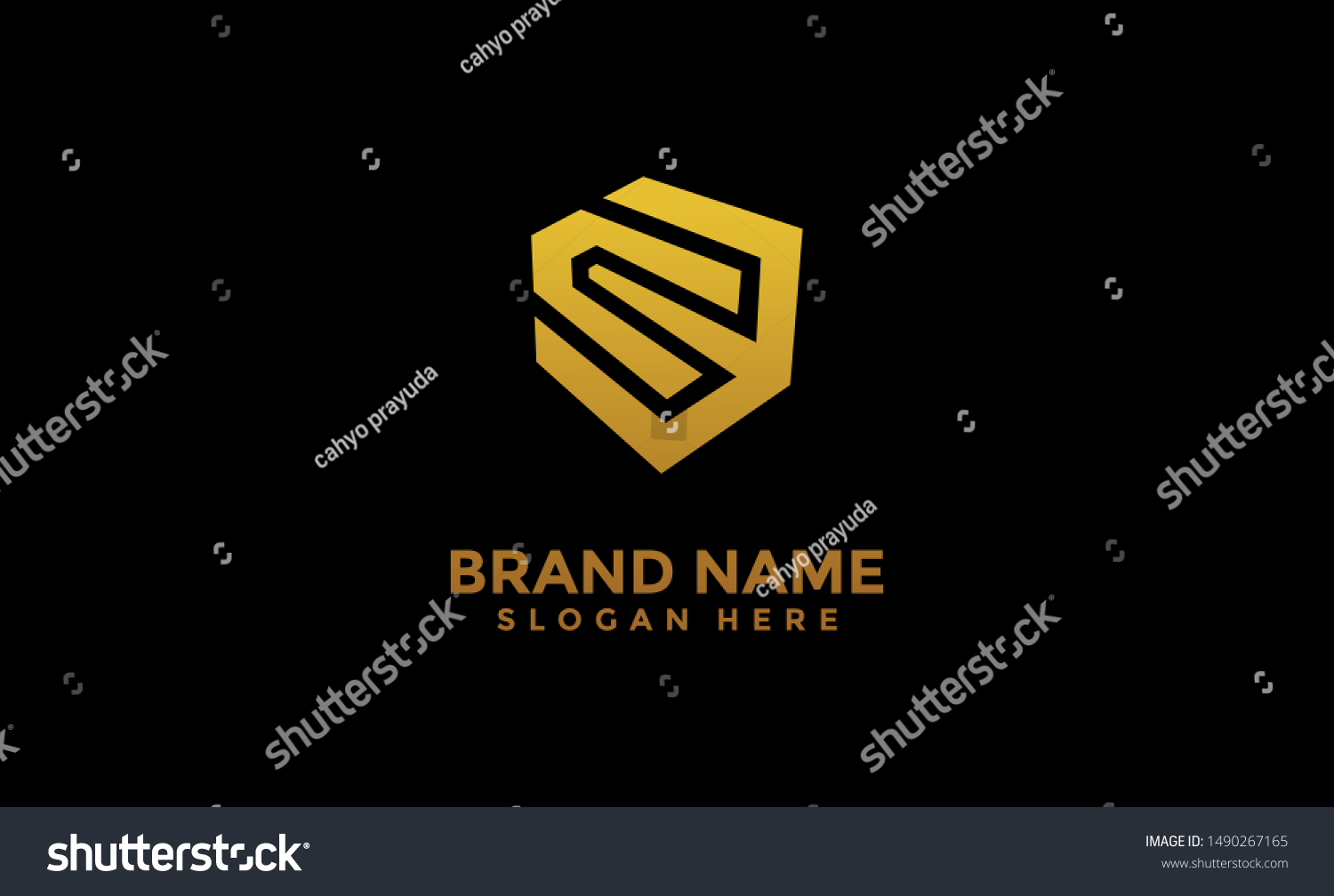 Cw Initial Logo Design Gold Color Stock Vector (Royalty Free ...