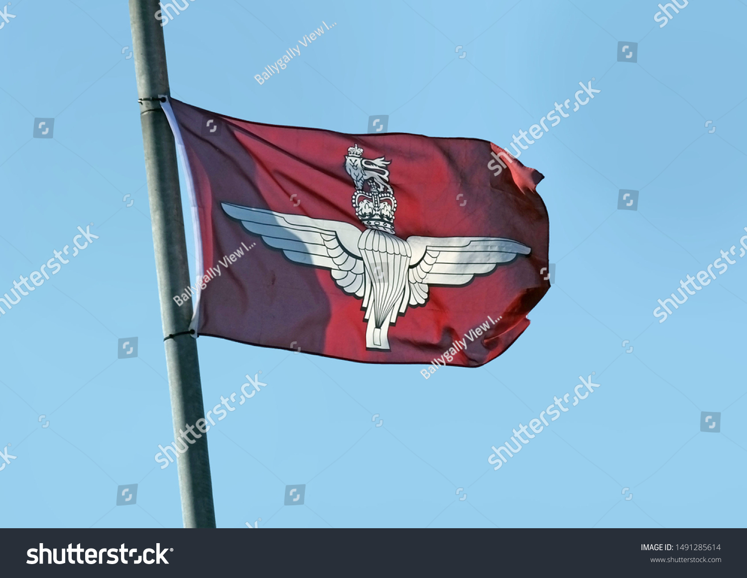 British Army Parachute Regiment Paras Glenarm Stock Photo 1491285614 ...