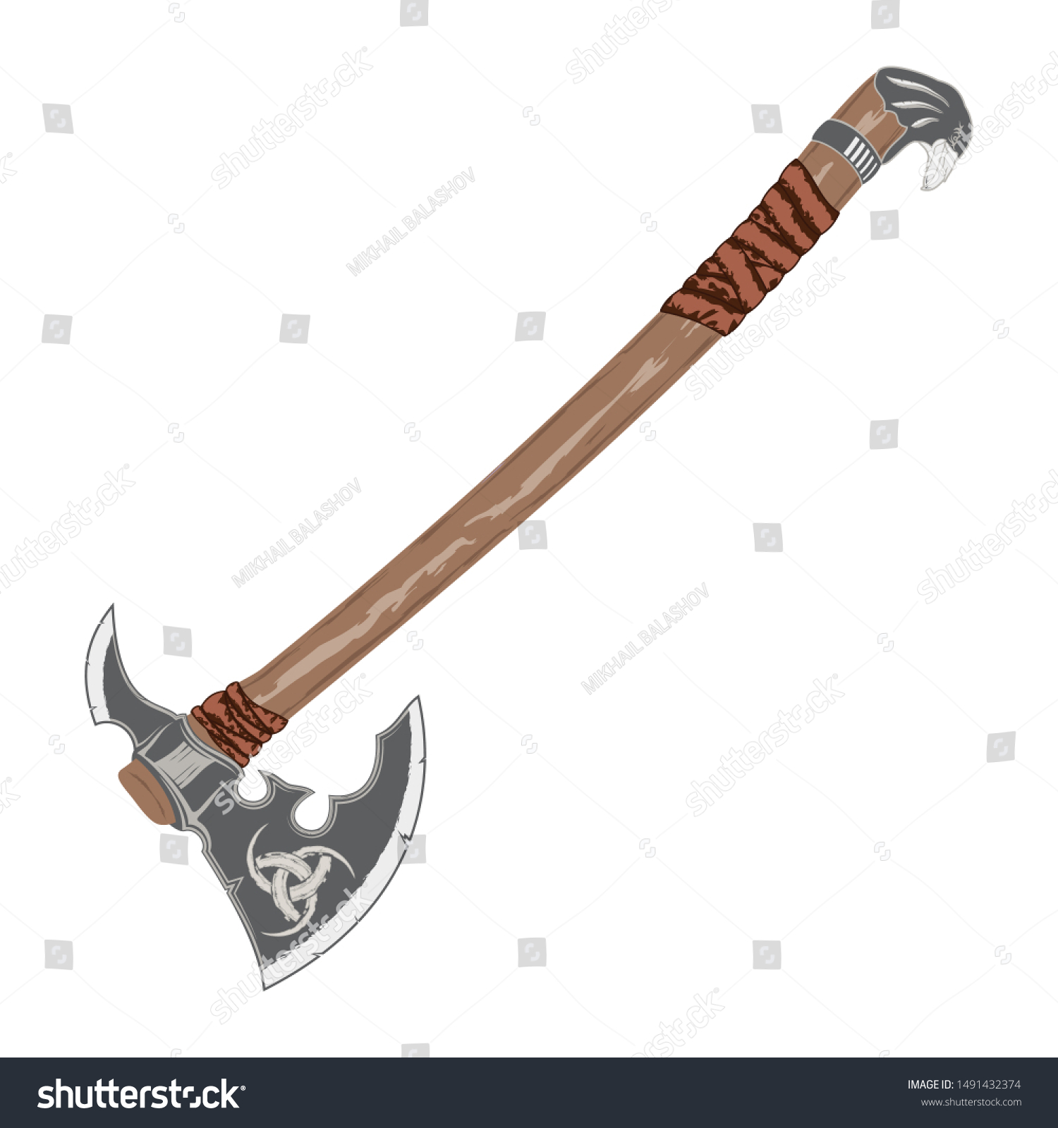 fantasy warrior axe