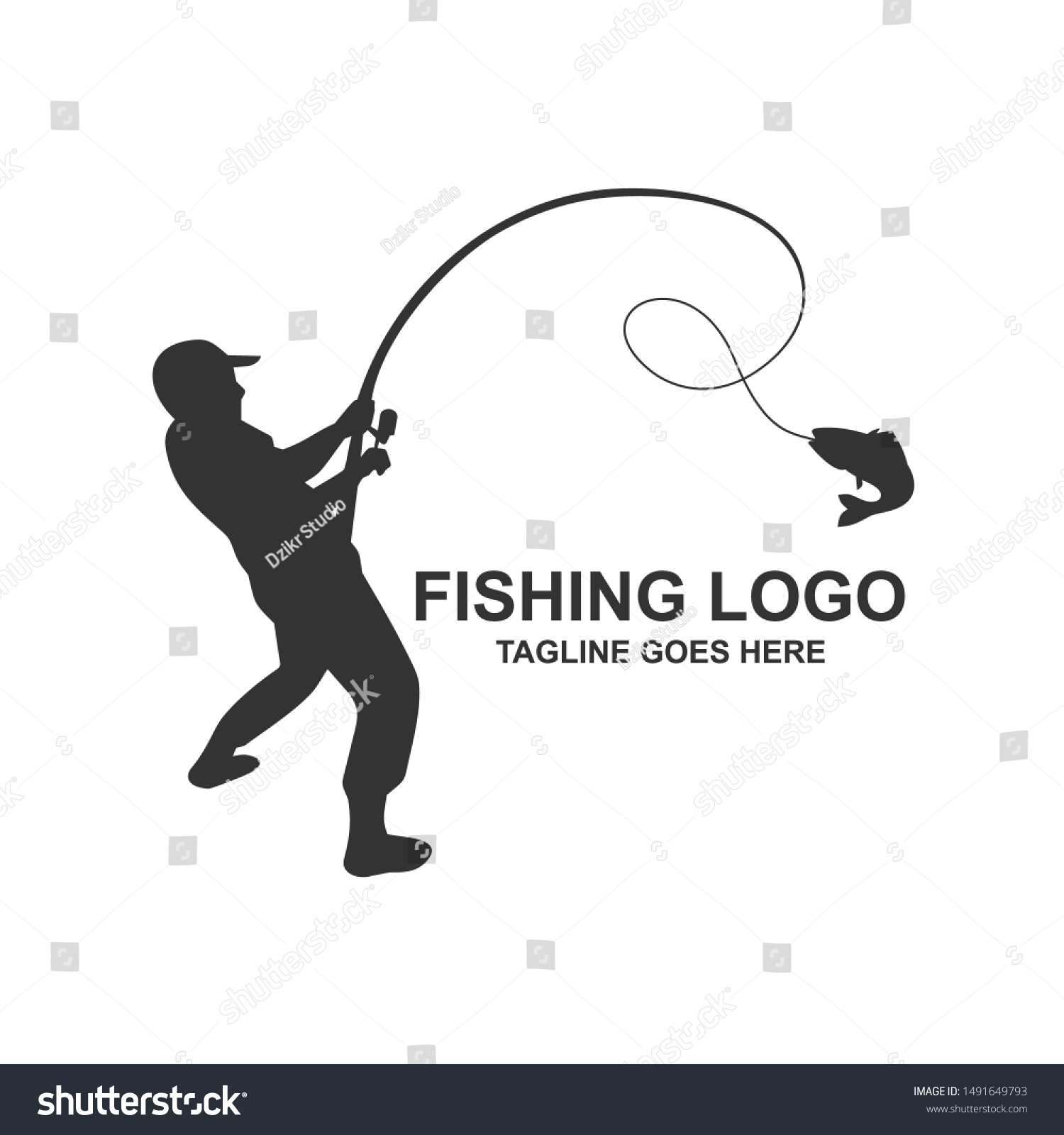 fishing silhouette