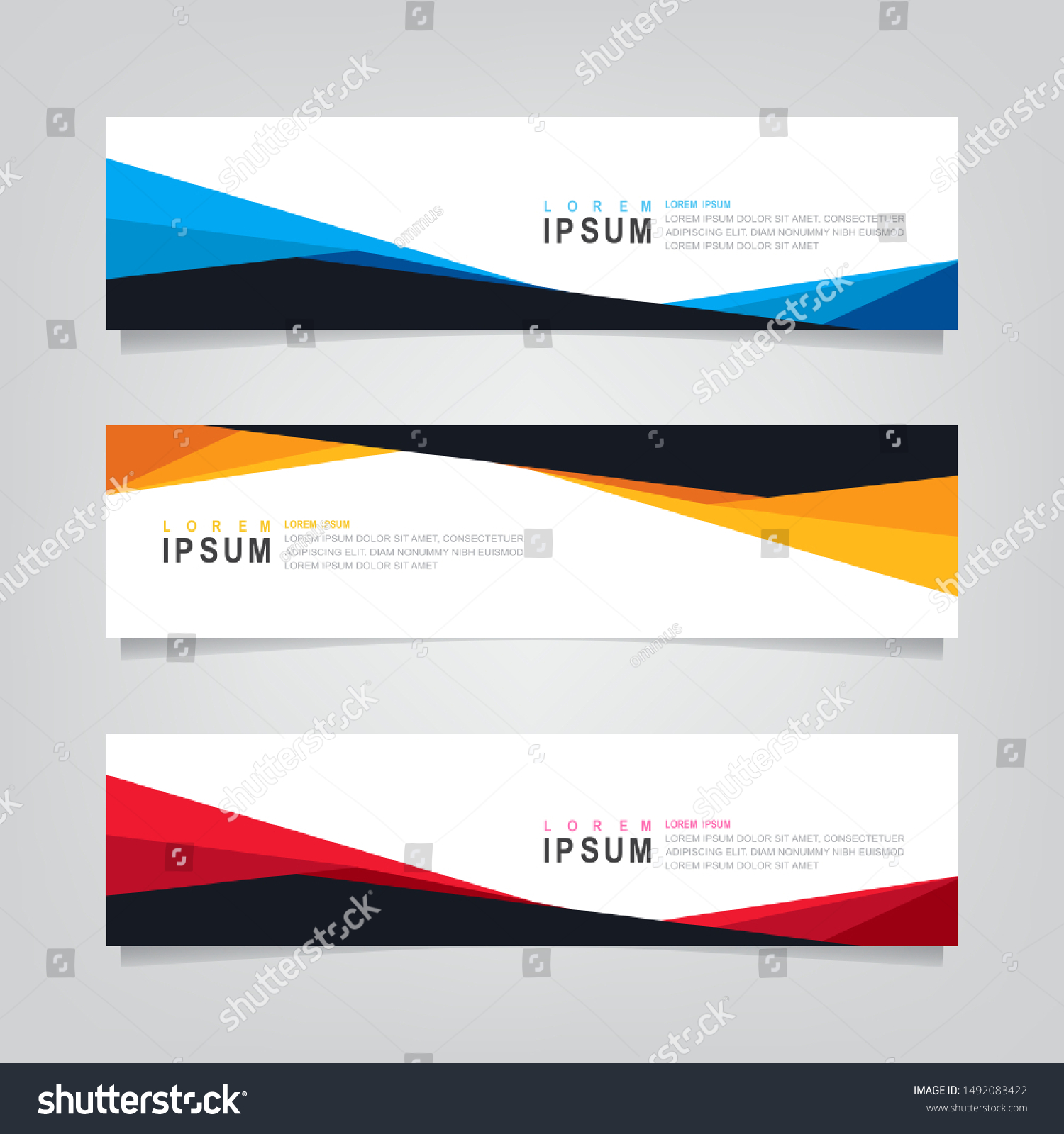 Vector Abstract Banner Design Web Template Stock Vector (Royalty Free ...