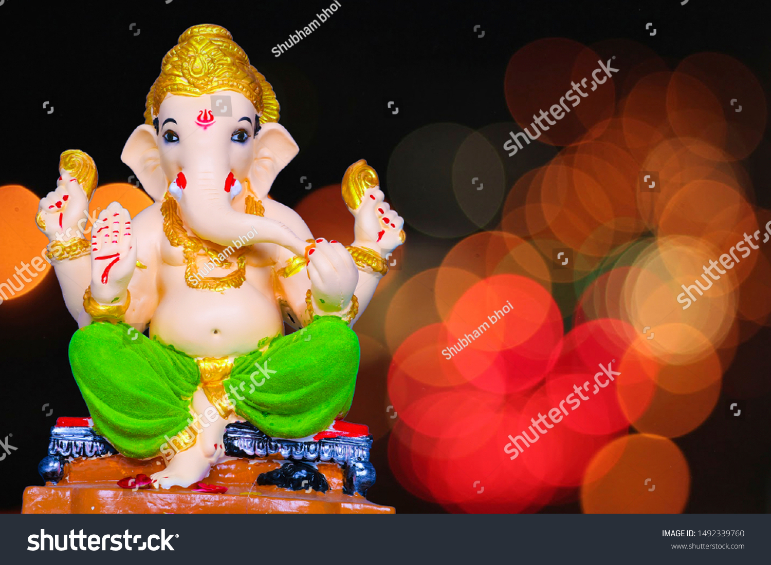 Lord Ganesha Indian Ganesh Festival Stock Photo 1492339760 | Shutterstock