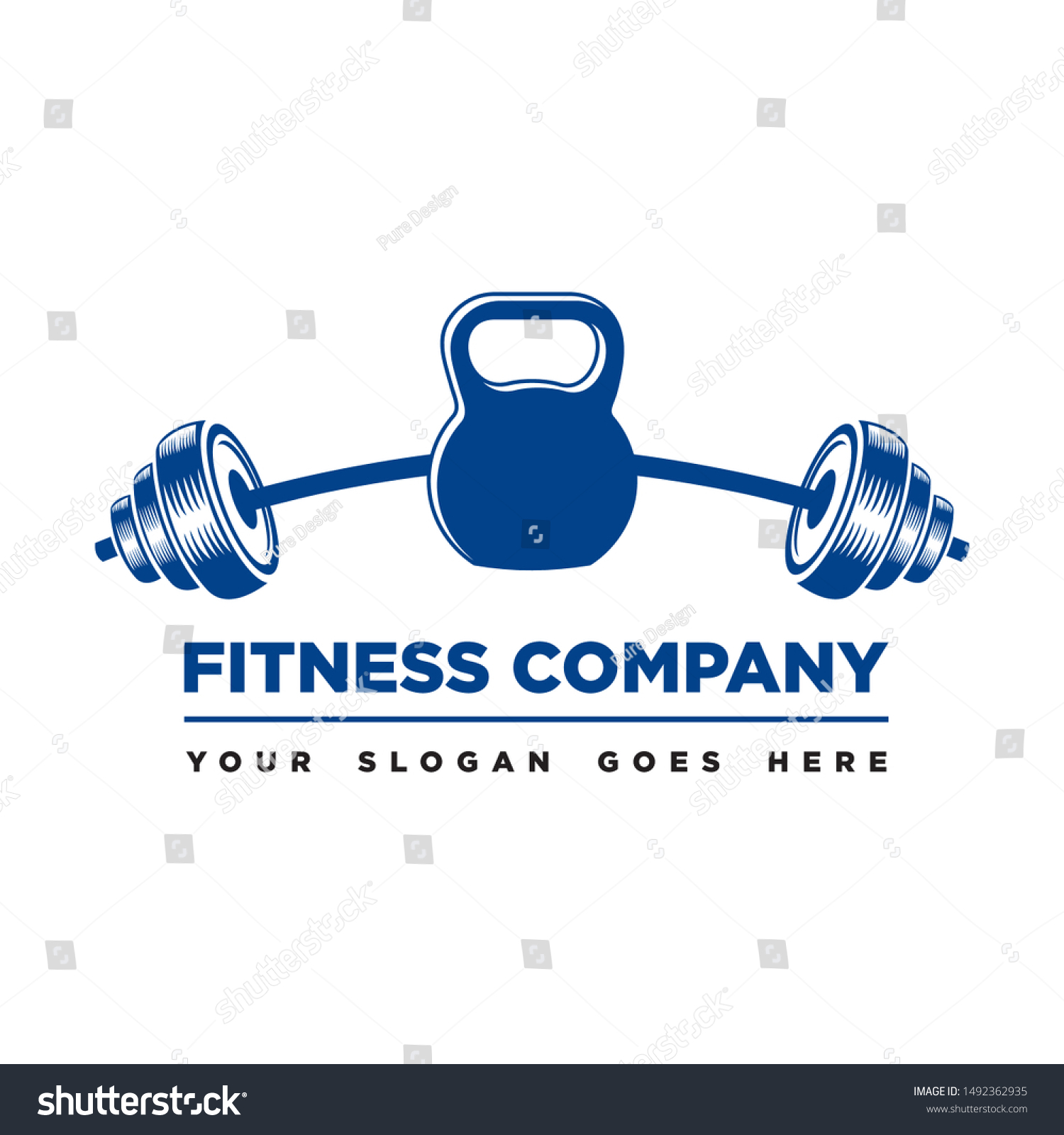 Cross Fit Logo Fitness Logo Barbell Stock Vector (Royalty Free ...