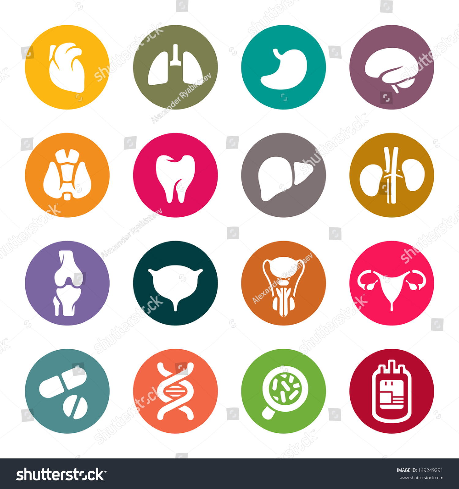 Medical Icons Stock Vector (Royalty Free) 149249291 | Shutterstock