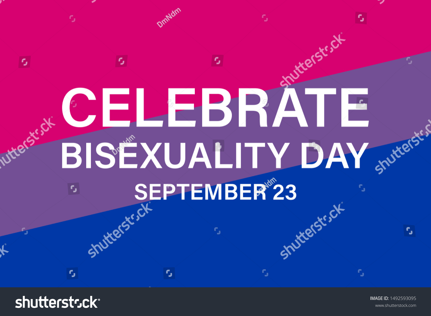 Celebrate Bisexuality Day Observed Annually On Stock Vector (Royalty ...