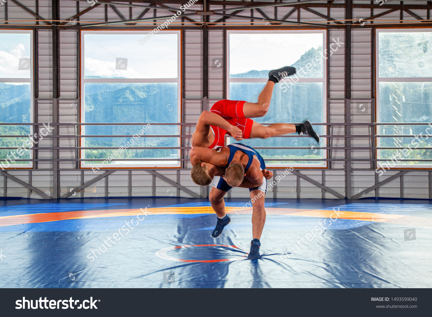 Concept Fair Wrestling Two Grecoroman Wrestlers Stock Photo 1493599040 ...