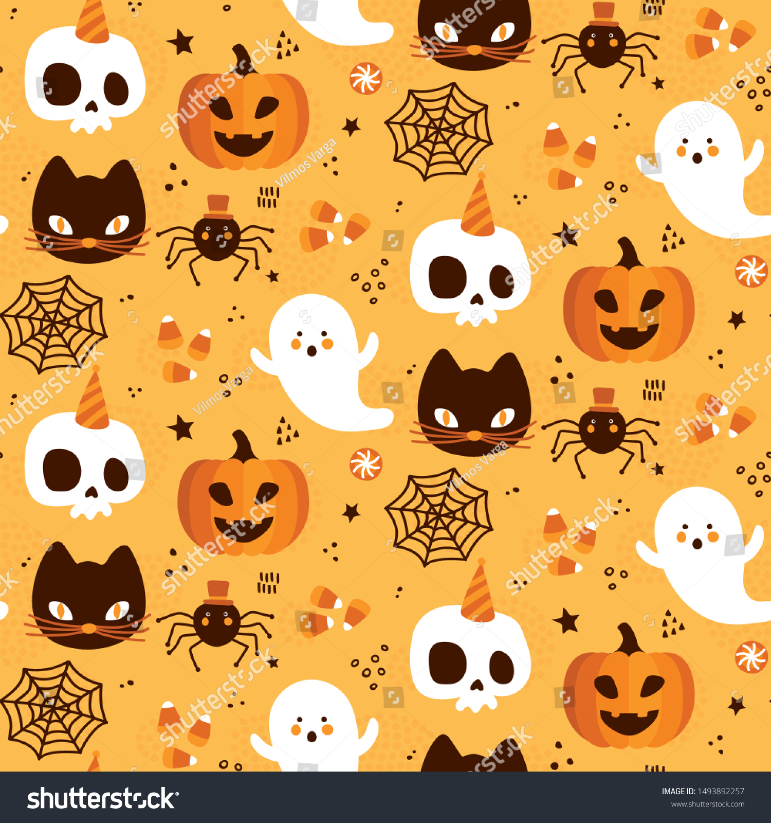 halloween pattern wallpaper