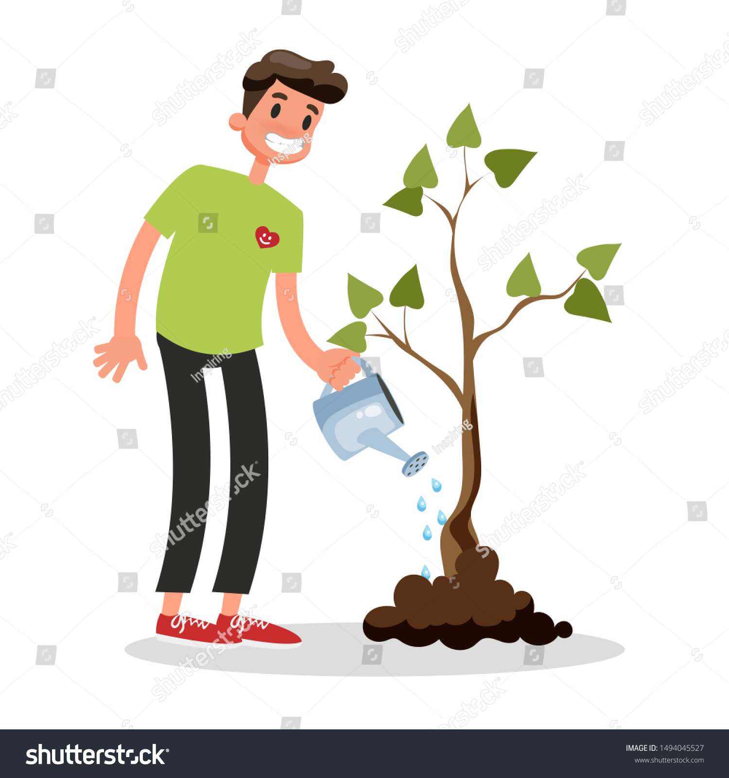 Волонтеры сажают деревья
