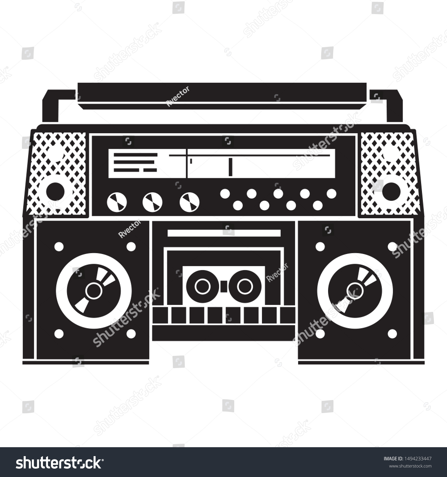 boombox silhouette