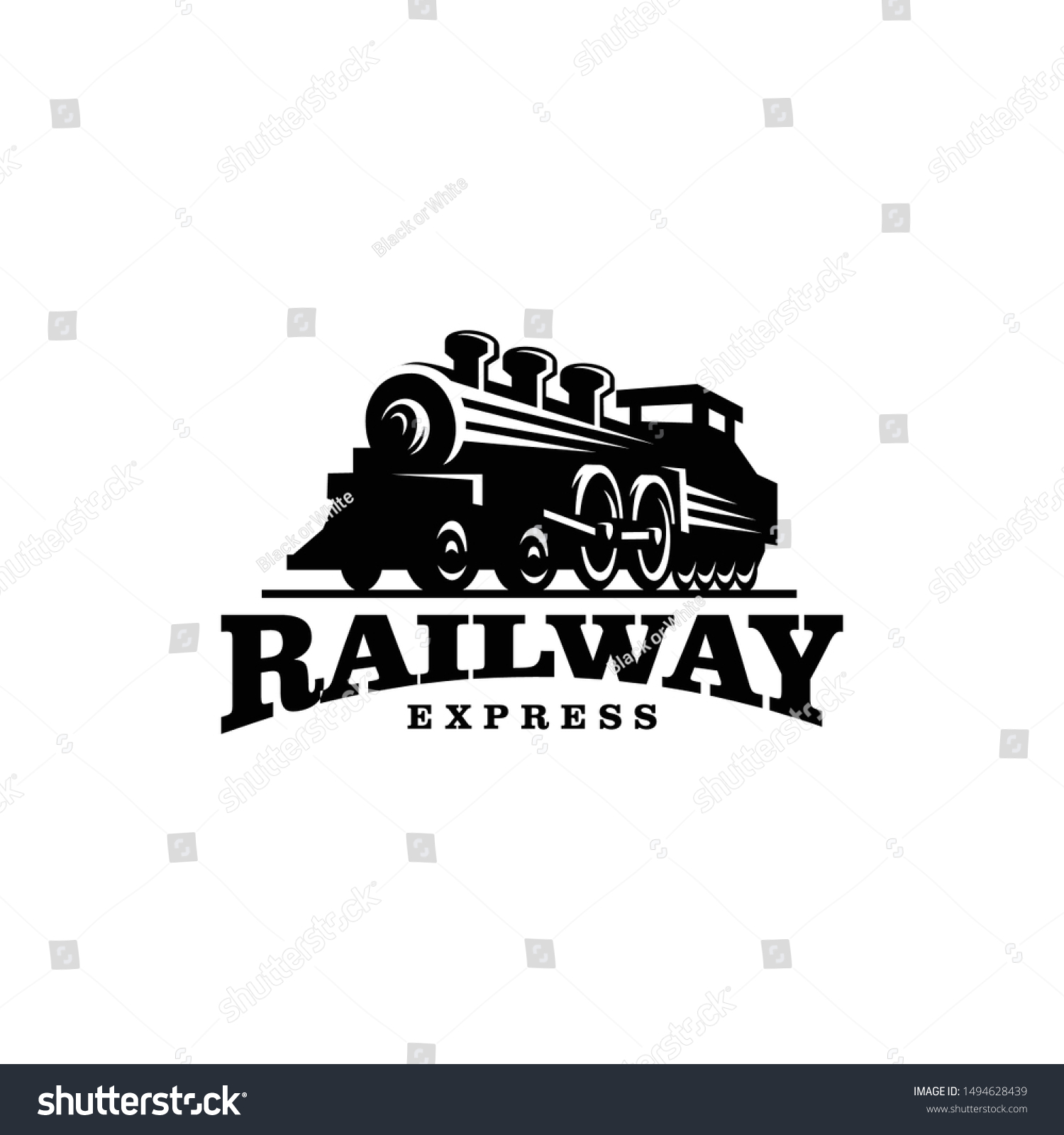 Train Logo Design Vector Template Stock Vector (Royalty Free ...