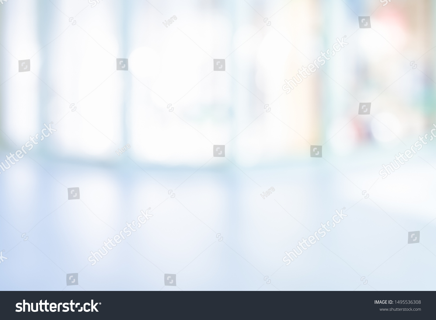 Blurred Office Background Modern Light Business Stock Photo 1495536308 ...