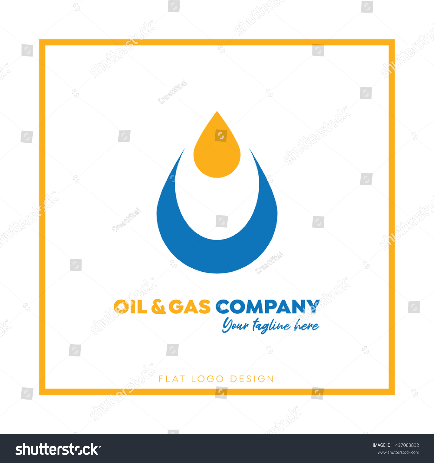 Oil Gas Logo Professional Branding Design Stock Vector (Royalty Free ...