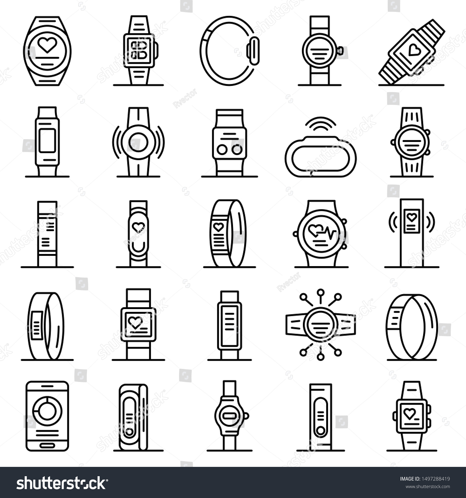 45 Fitbit On White Stock Vectors, Images & Vector Art | Shutterstock