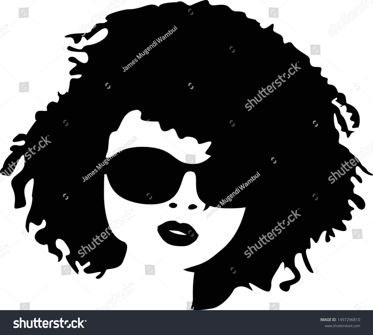 Afro Woman Black Magic Silhouette Magic Stock Vector (Royalty Free ...