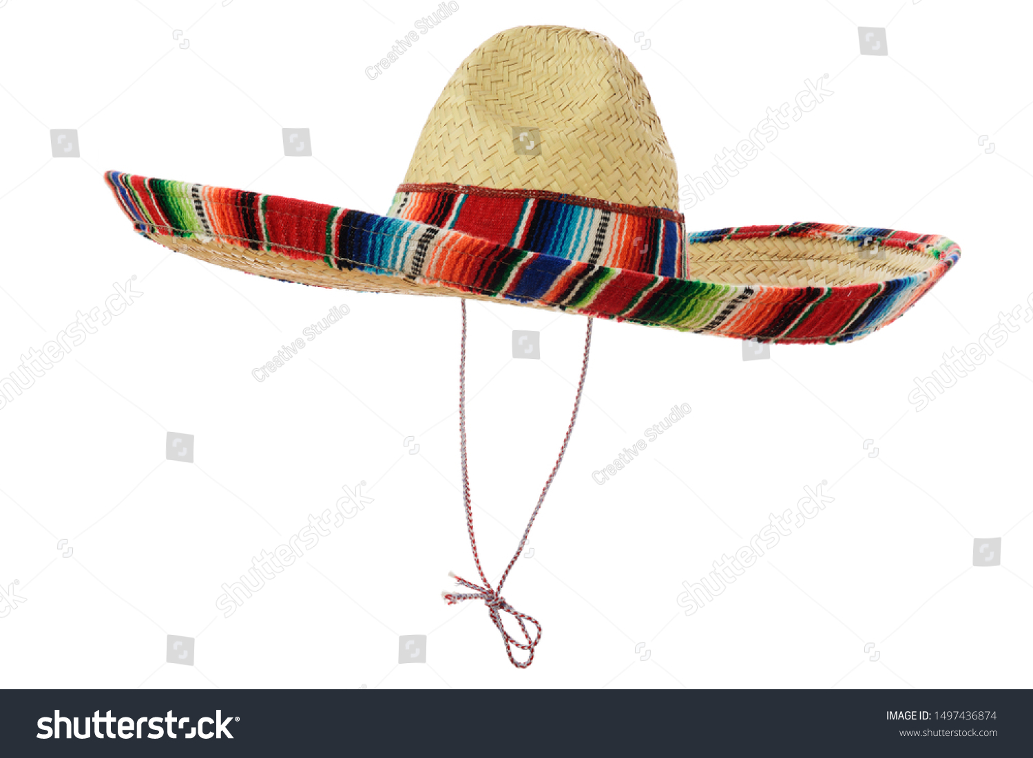 white mexican sombrero