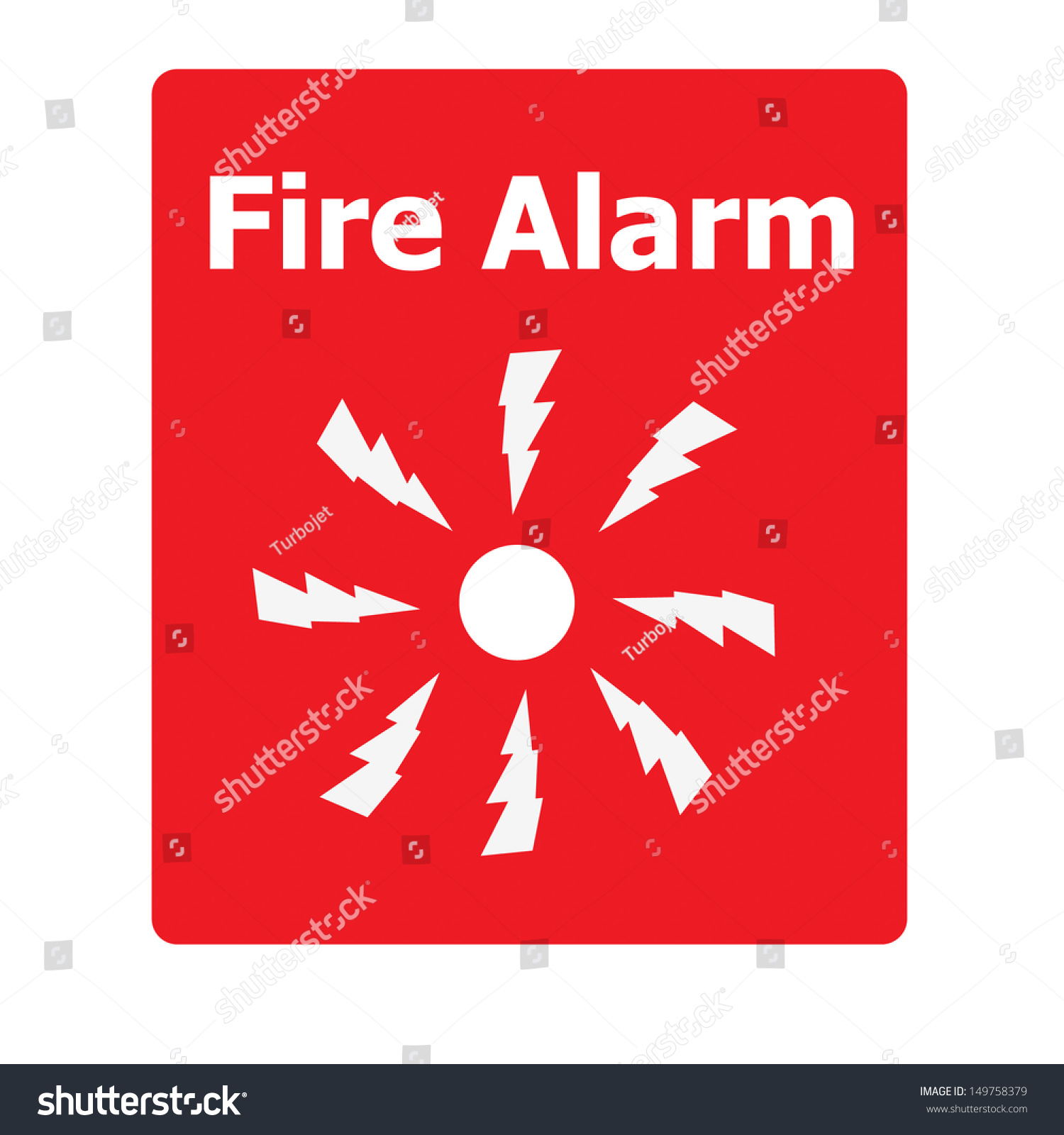 Fire Alarm Vector Stock Vector (Royalty Free) 149758379 | Shutterstock