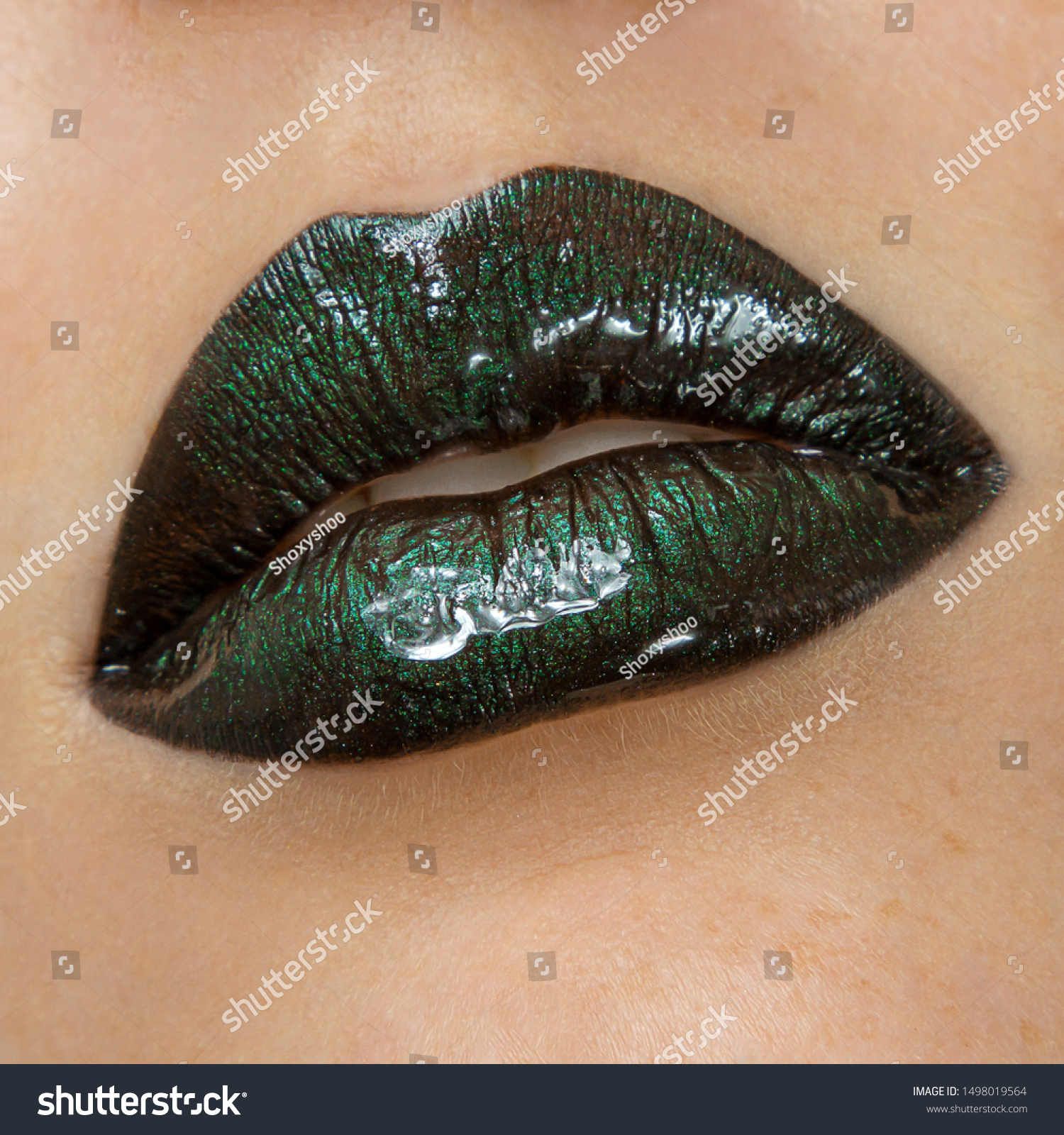 green black lipstick