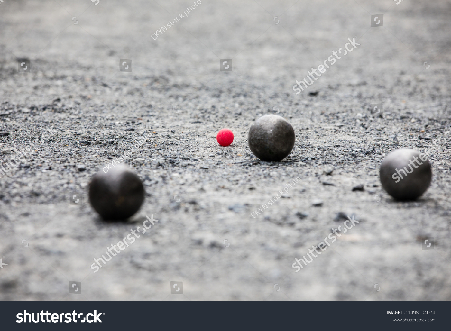 Petanque Ball Boules Small Red Jack Stock Photo 1498104074 | Shutterstock