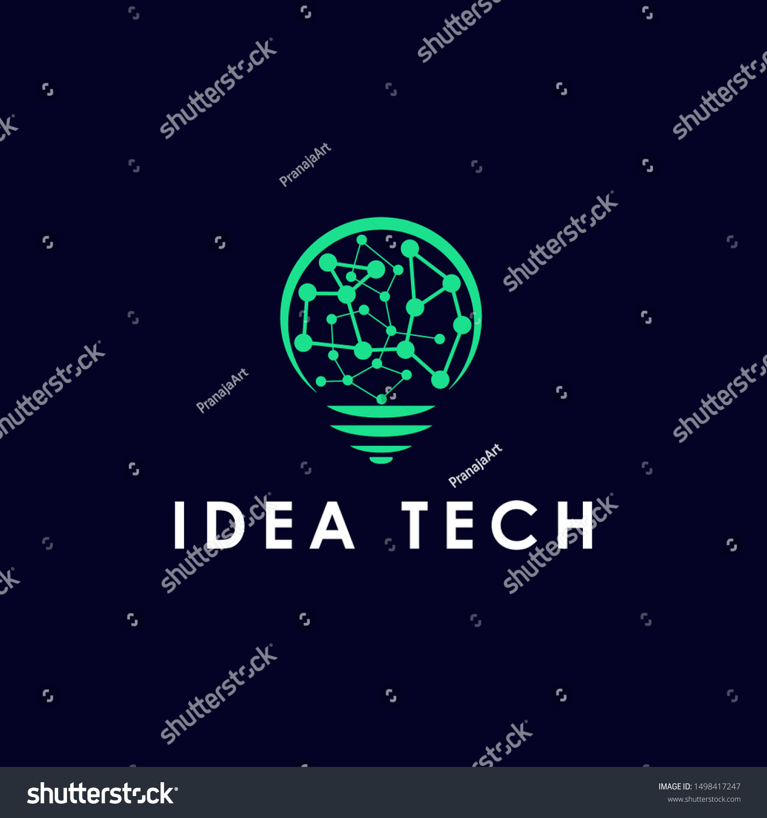 Technology Bulb Idea Logo Templatetech Bulb Stock Vector (Royalty Free ...