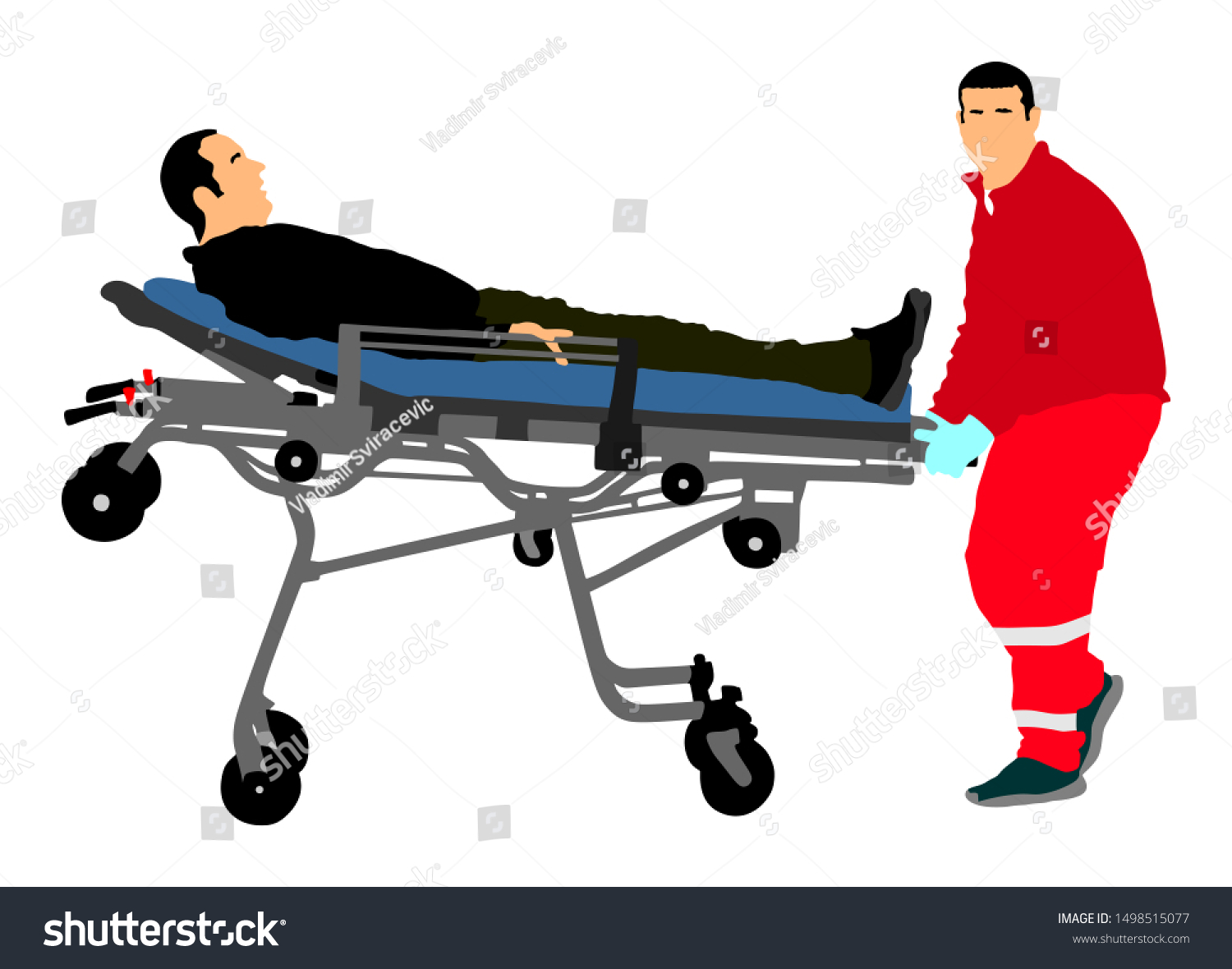 first-aid-crew-help-injured-person-stock-vector-royalty-free