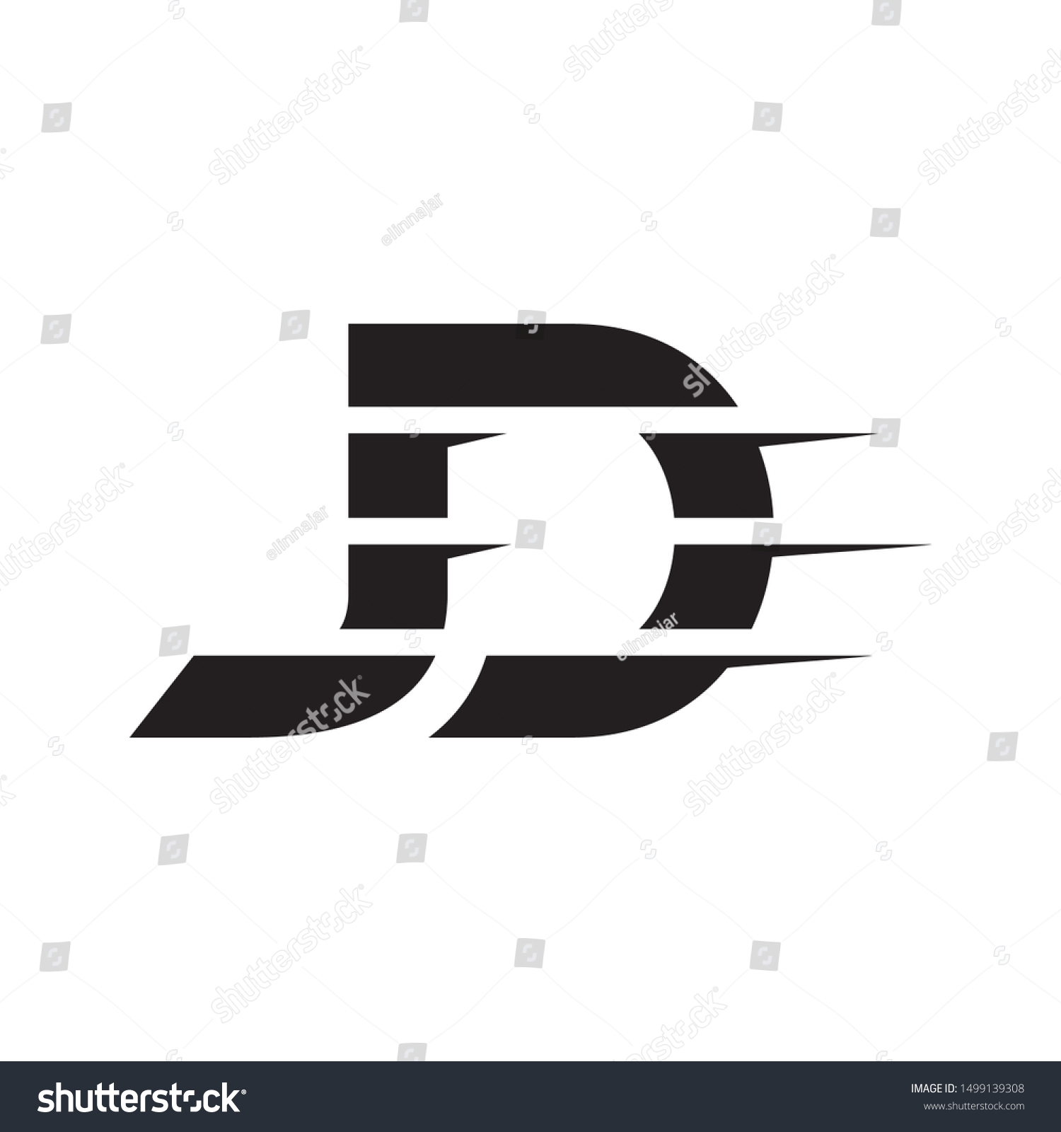 Logo Jd Font Alphabet Designs Vector Stock Vector (Royalty Free ...