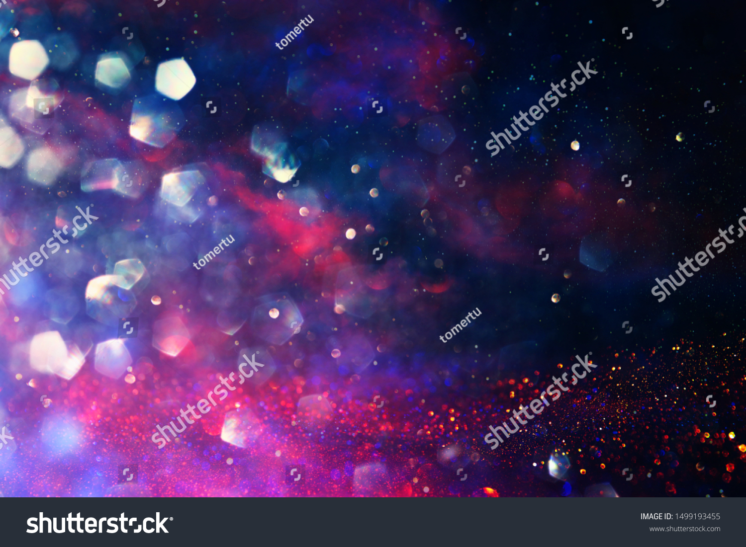 Background Abstract Red Gold Purple Glitter Stock Photo 1499193455 ...