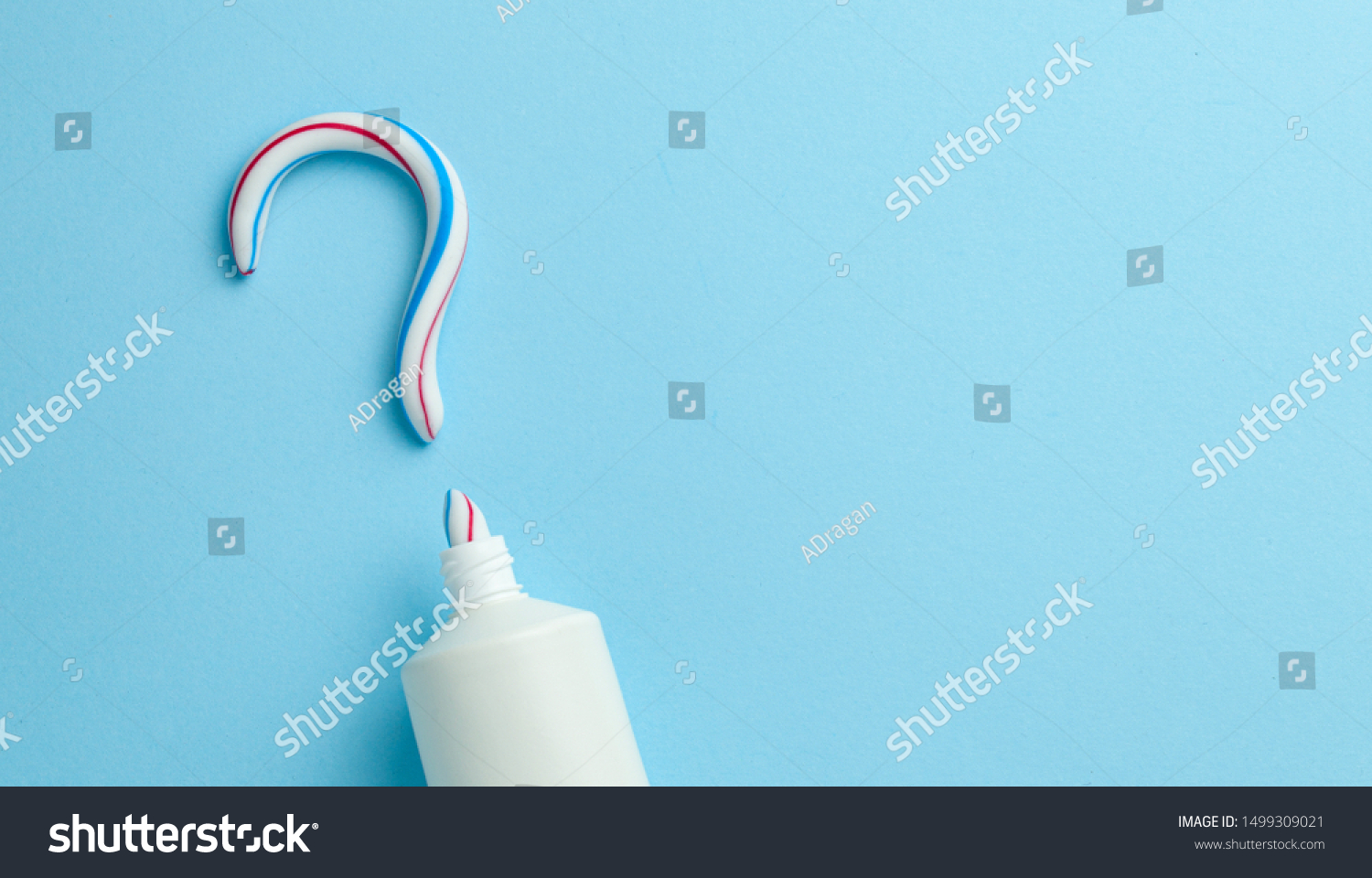 Question Mark Toothpaste Concept Choosing Good Stock Photo 1499309021 ...