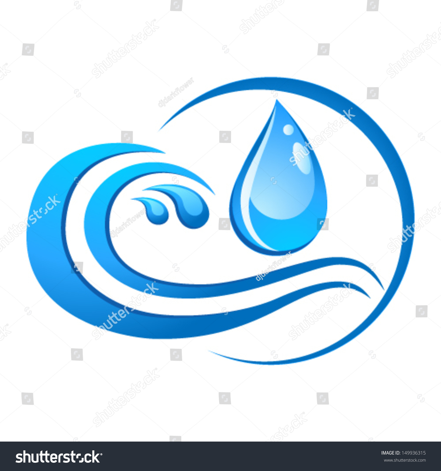 Рисунок символ день воды