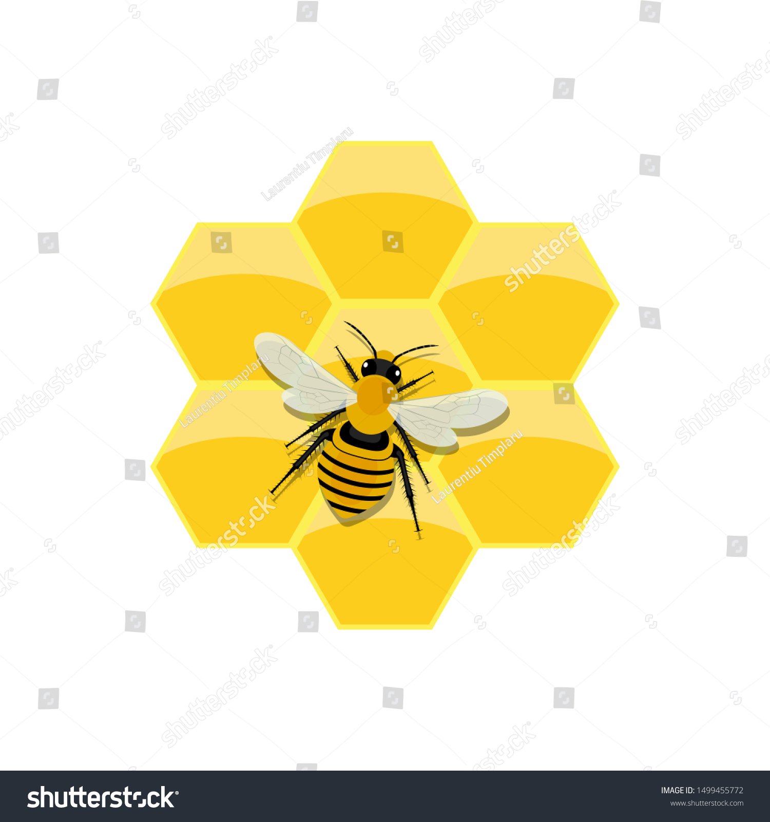 Honeycomb Vector Design Illustration Isolated On Stock Vector (Royalty ...