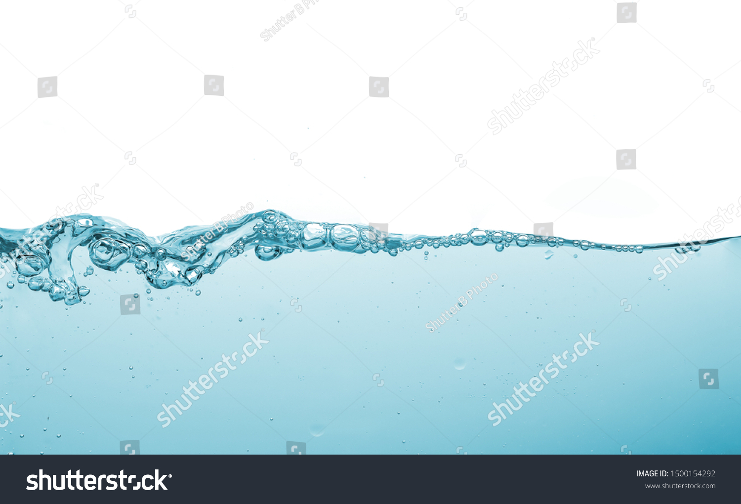 Water Splash Water Wave Bubbles Air Stock Photo 1500154292 | Shutterstock