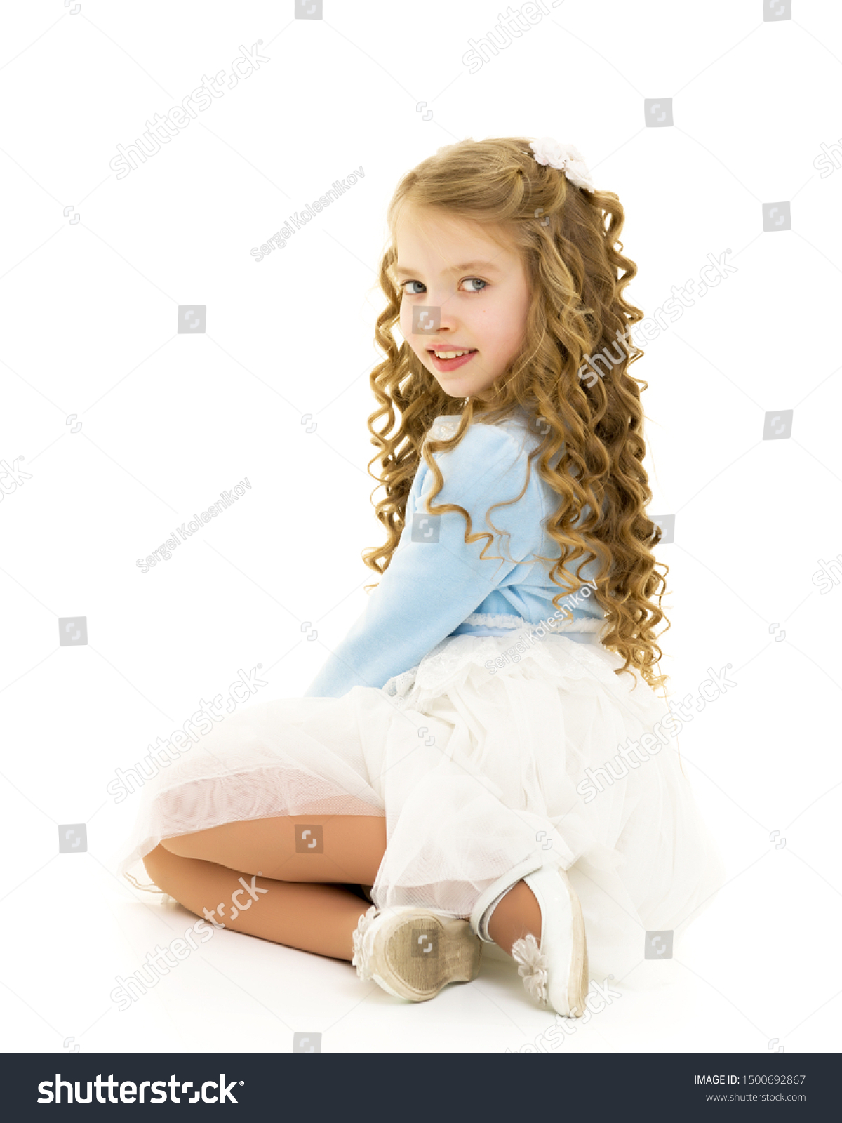 little girl skirt sitting