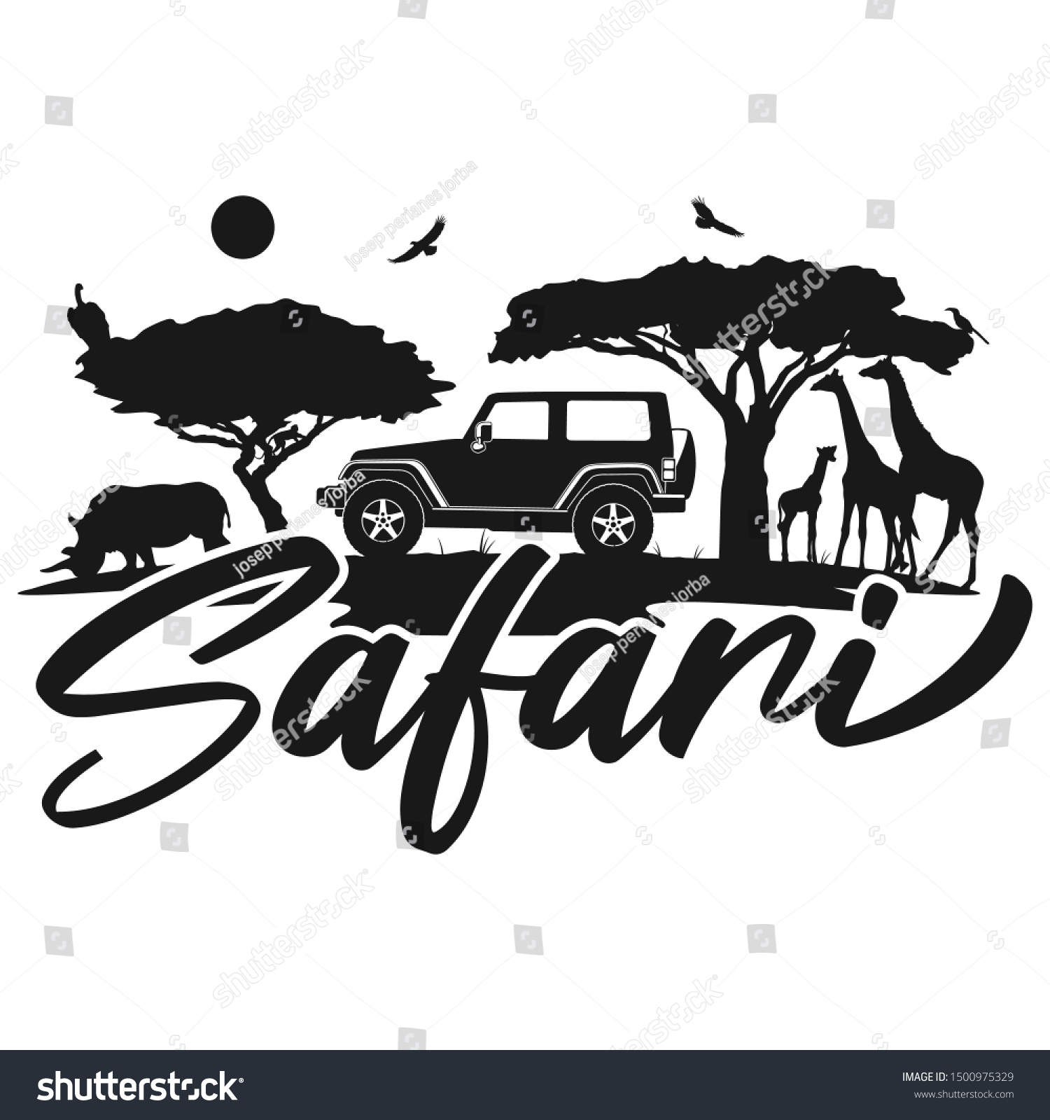 safari rally vector