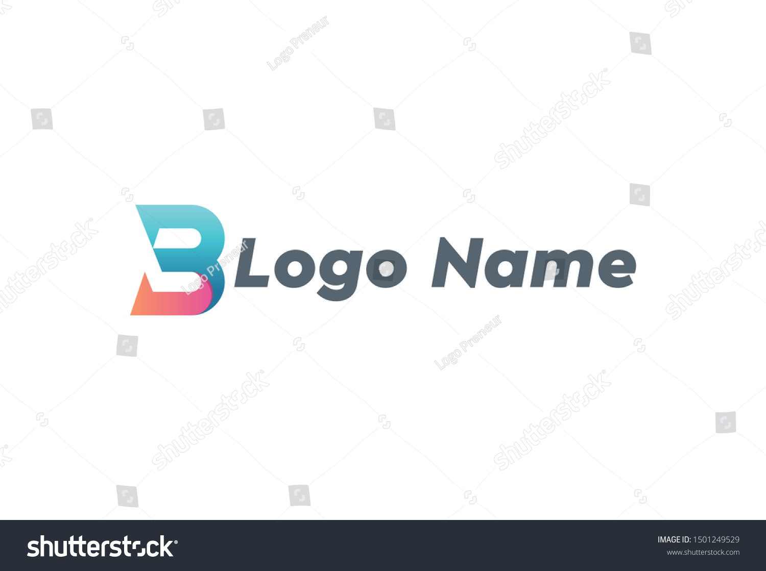 Capital Letter B Logos Monograms Isolated Stock Vector (Royalty Free ...