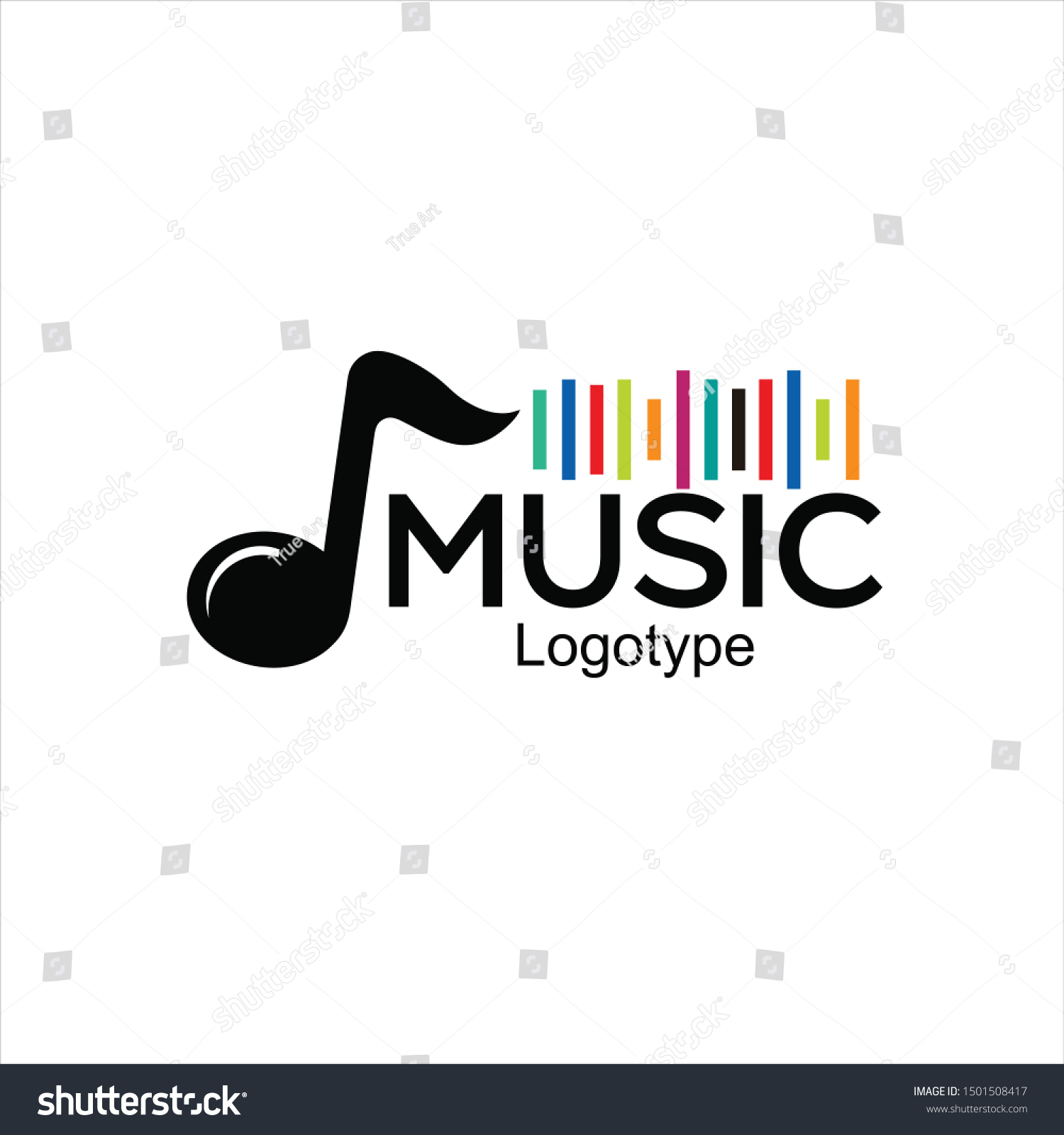 Music Note Logo Design Vector Illustration Stock Vector (Royalty Free ...