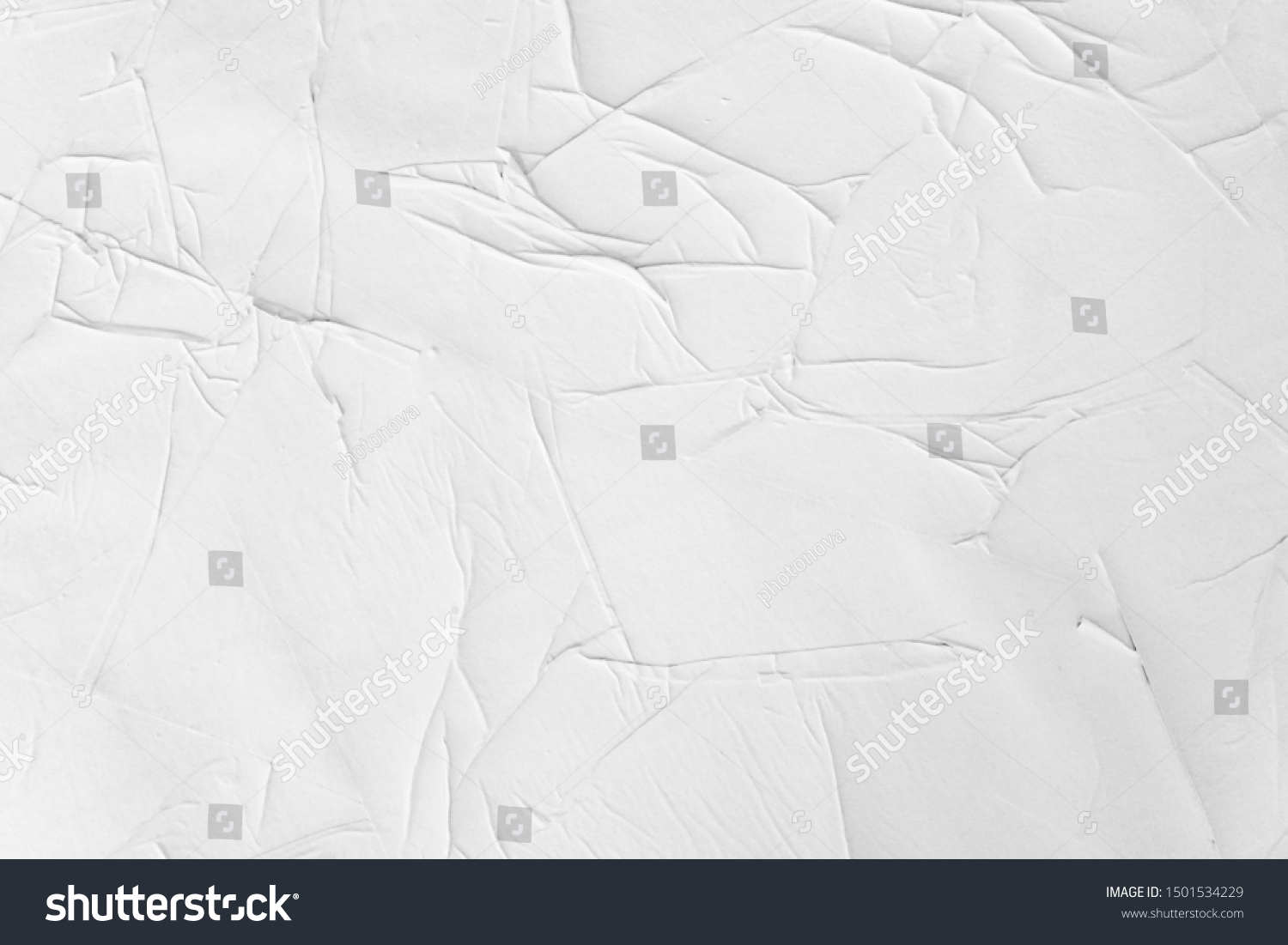 Crumpled Creased Posters Grunge Paper Textures Stock Photo 1501534229 ...