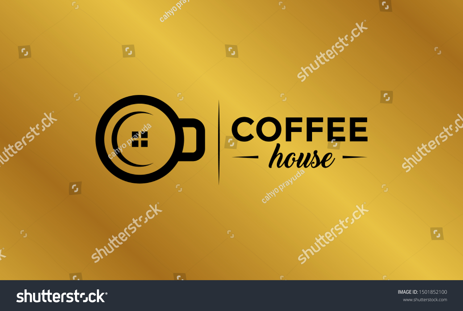 Stock Vector Cafe Logo Cup Coffee Logo Logo Coffee Shop Coffee Cup Vector Logo Design Template Vector Coffee 1501852100 