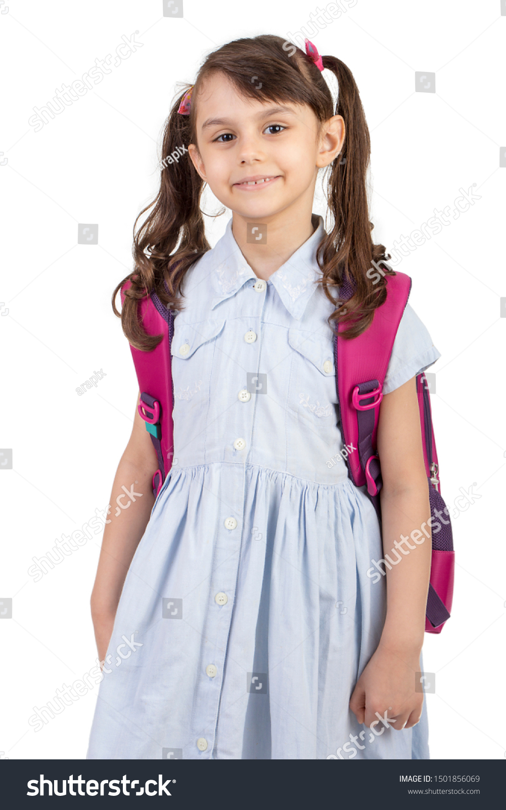 Back School Portrait Arabian School Girl Stock Photo 1501856069 ...
