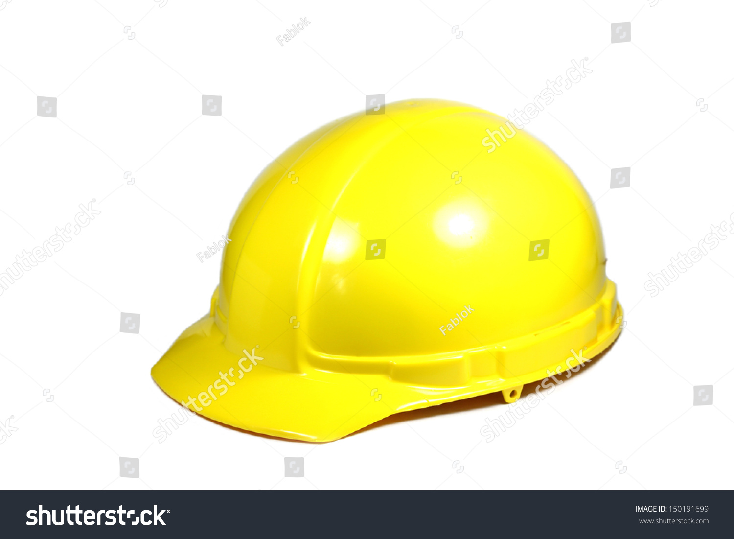 Yellow Construction Helmet On White Background Stock Photo 150191699 ...