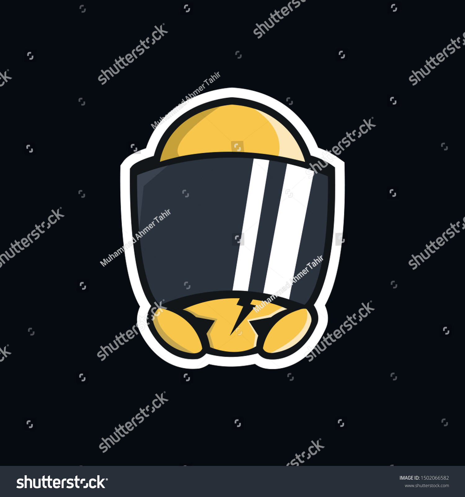 Smoke R6 Mascot Logo Design 스톡 일러스트 1502066582 Shutterstock