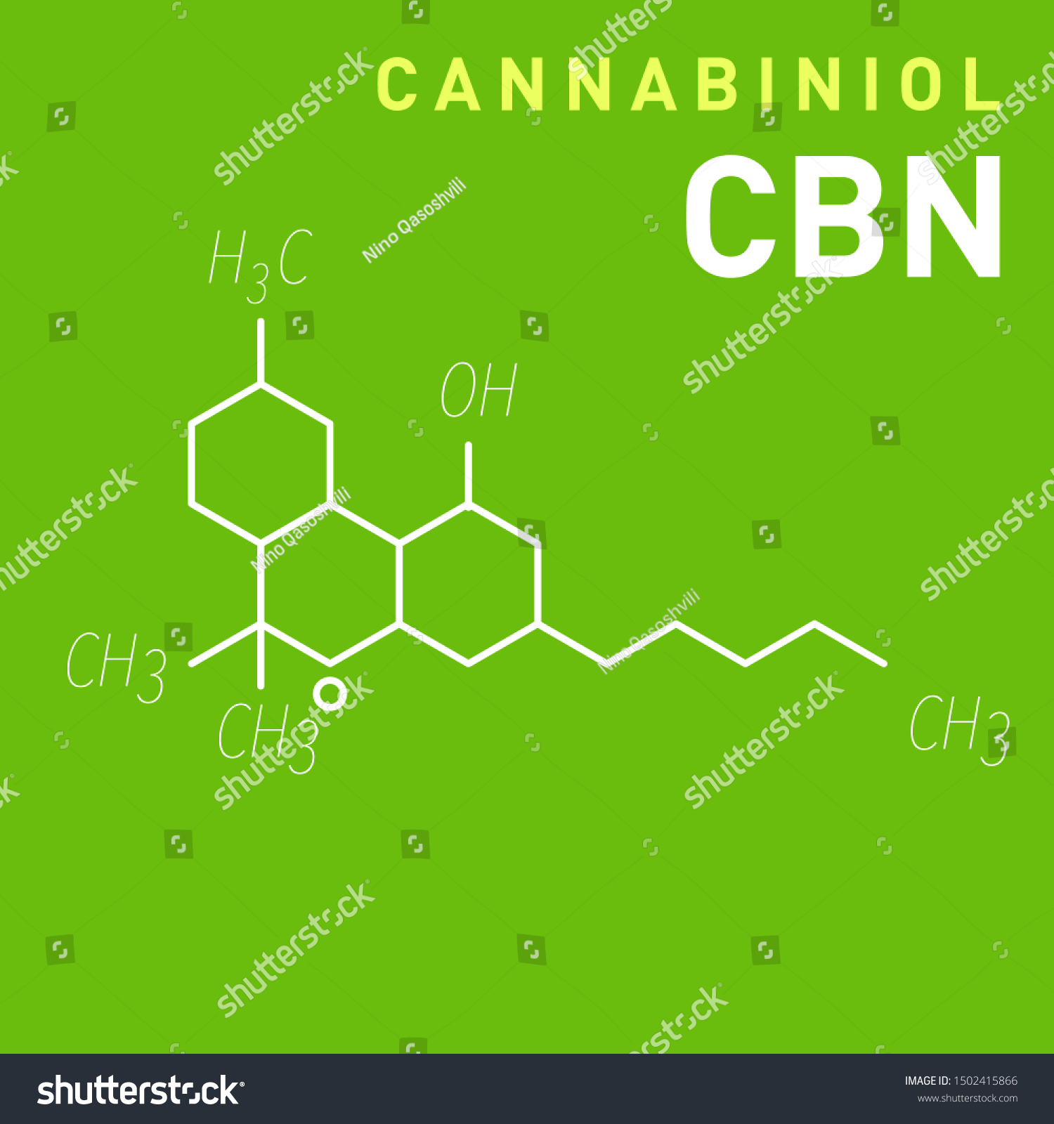 Cbn Molecular Formula Cannabinol Molecule Structure 库存矢量图（免版税）1502415866 Shutterstock 2231