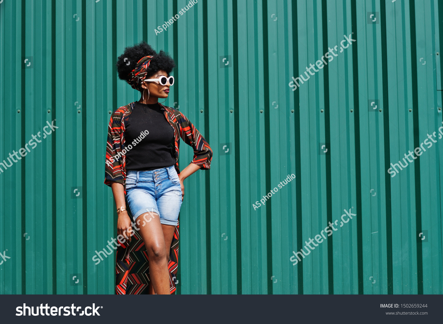 African Woman Afro Hair Jeans Shorts Stock Photo 1502659244 Shutterstock African Woman Afro Hair Jeans Shorts Stock Photo 1502659244 Shutterstock