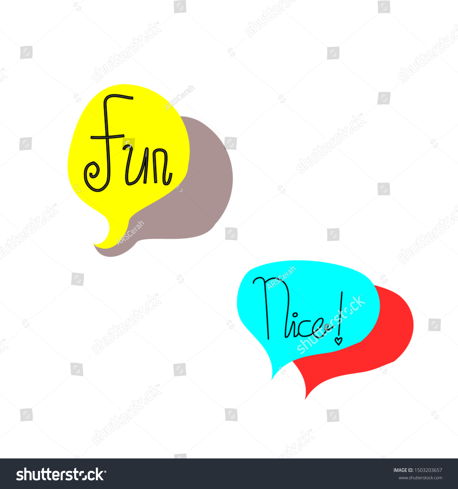 simple-kids-fun-words-vector-white-stock-vector-royalty-free