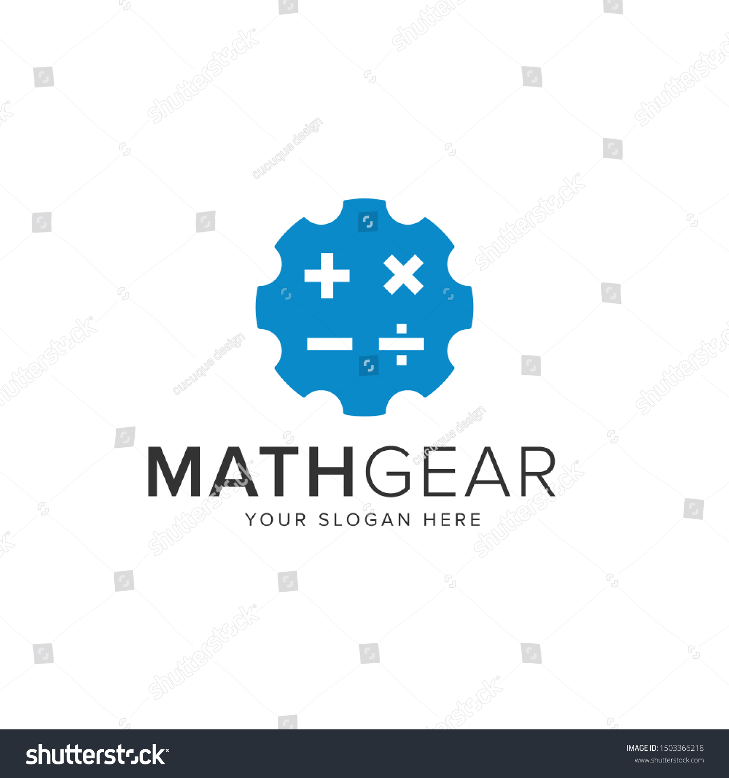 Math Gear Logo Vector Icon Stock Vector (Royalty Free) 1503366218 ...