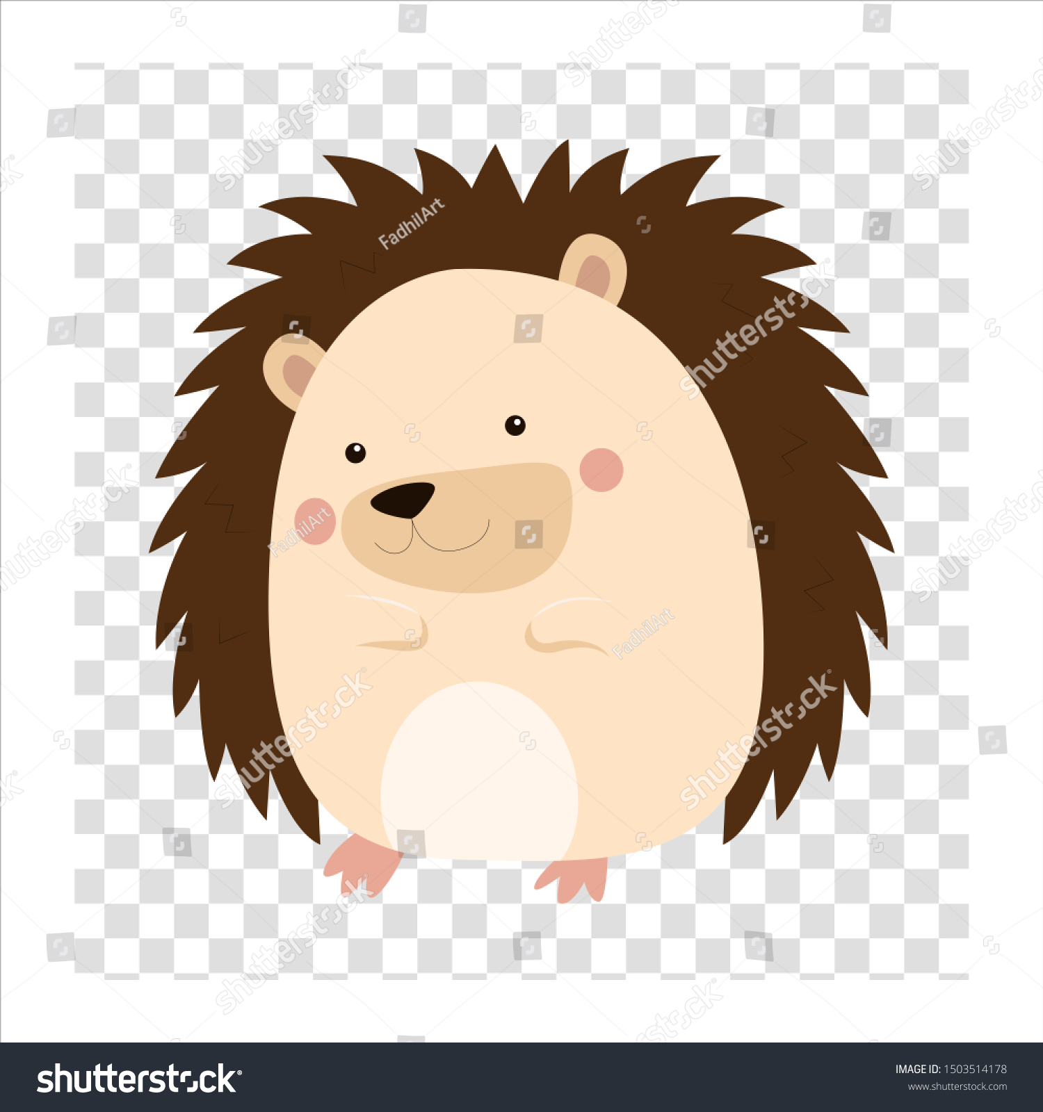 Porcupine Icon Vector Isolated Cute Cartoon Stock Vector Royalty Free 1503514178 Shutterstock 