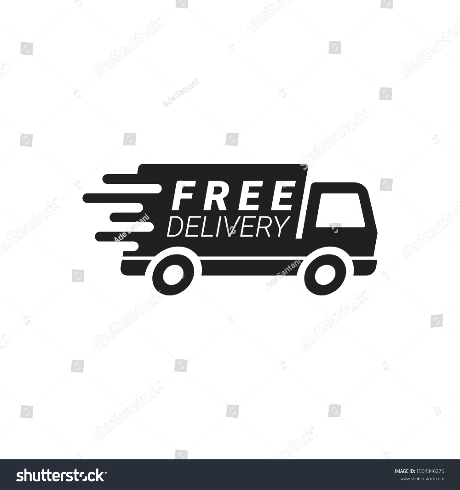 Express Delivery Service Logo Transport Car Stock Vector (Royalty Free ...