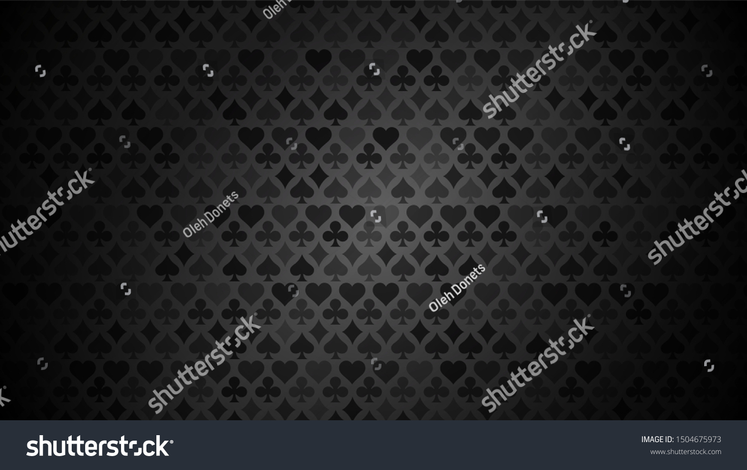 Black Background Card Suits Picture Spades Stock Vector (Royalty Free ...