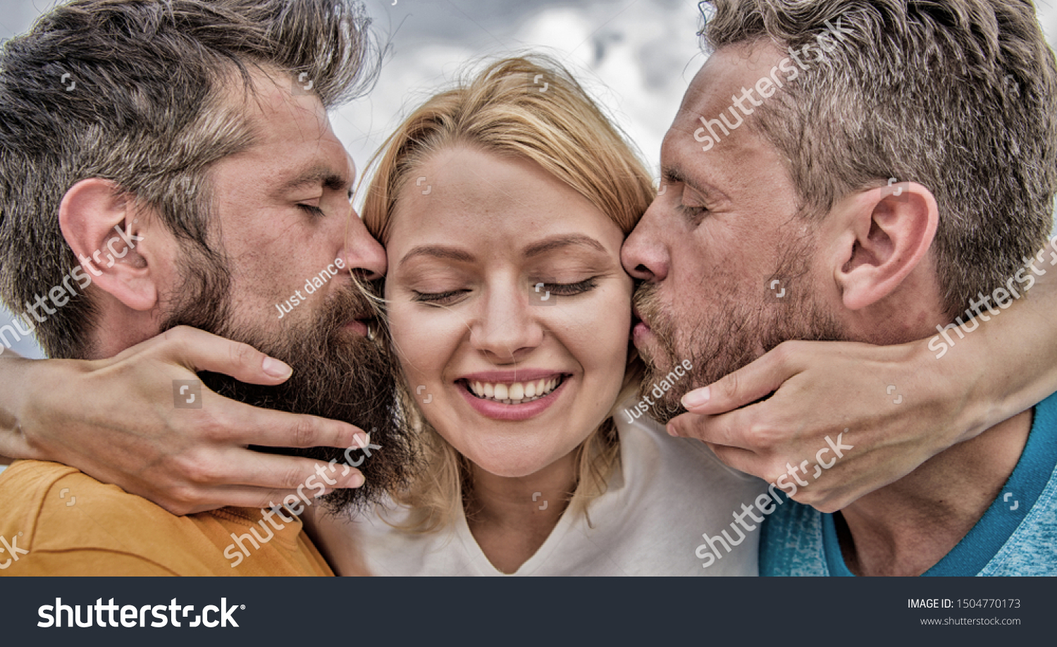 She Likes Male Attention Girl Hugs Stock Photo 1504770173 | Shutterstock