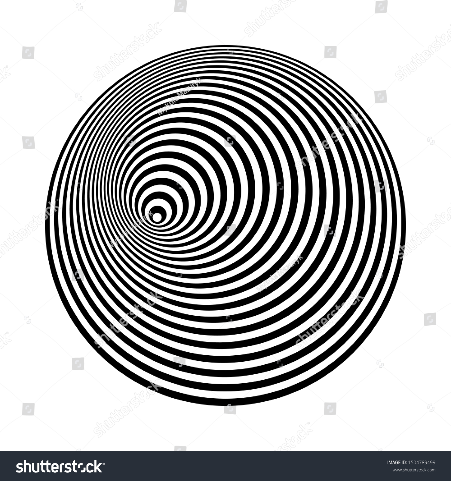 Concentric Lines Art Abstract Shapes Background Stock Vector (Royalty ...