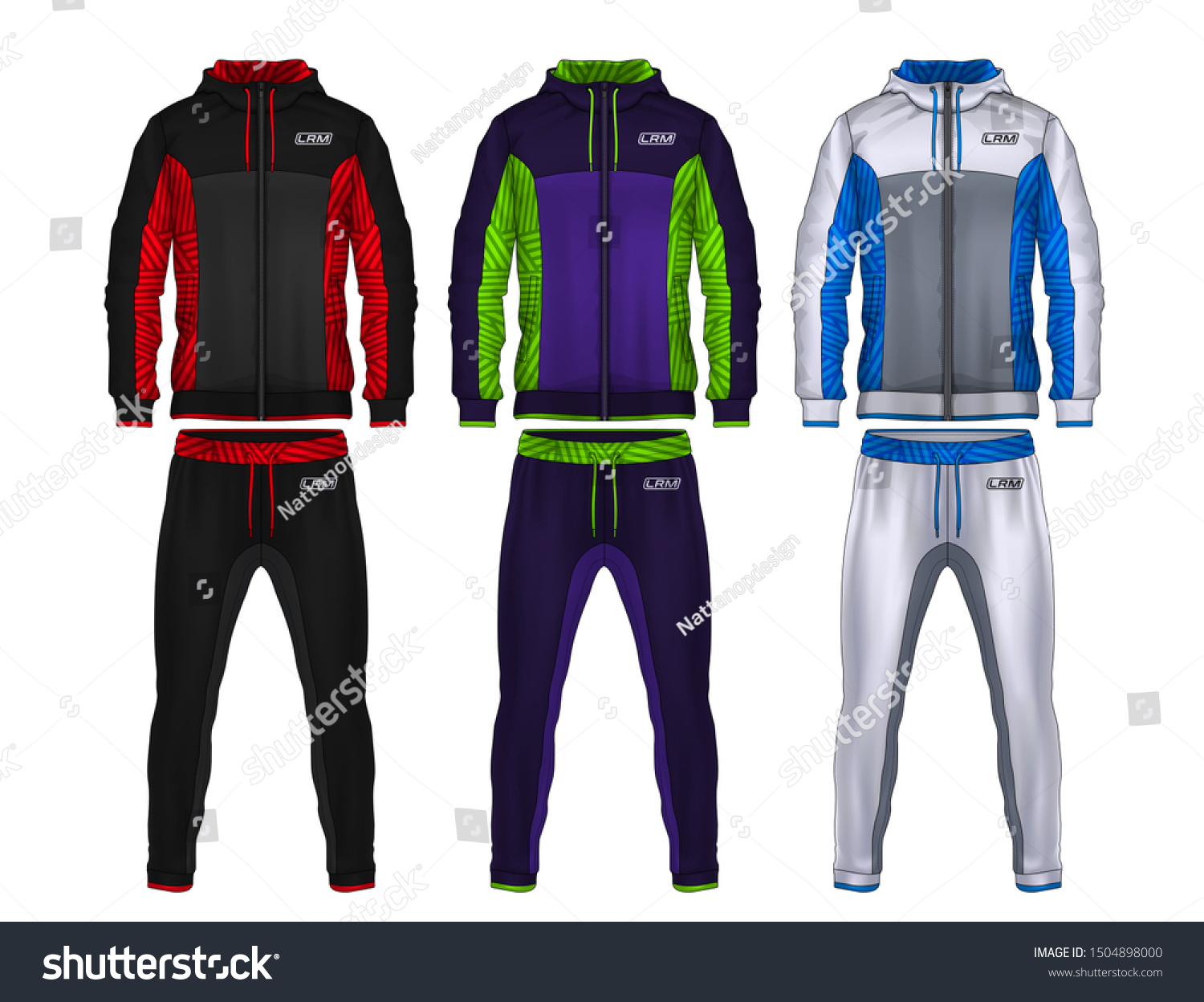 Sport Track Suit Design Templatejacket Trousers Stock Vector (Royalty ...